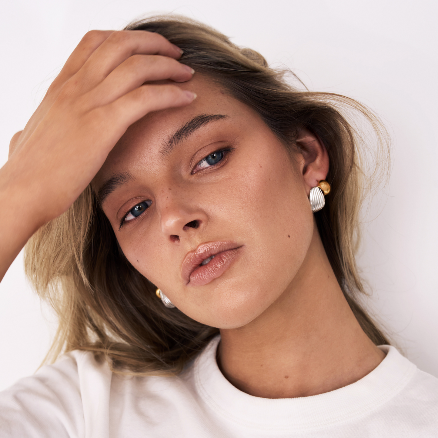 Baby Shell Earrings Gold