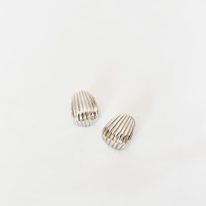 Baby Shell Earrings Silver