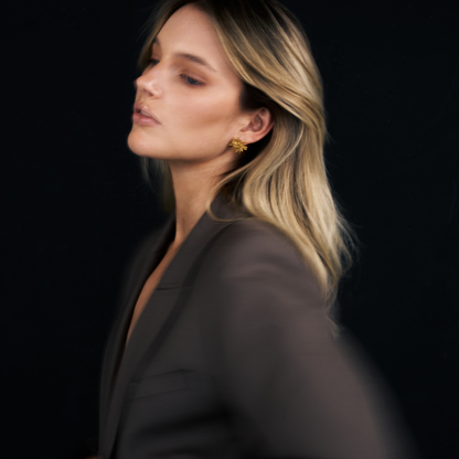 Small Starburst Studs Gold